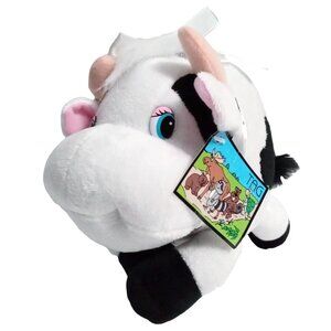 NWT Wells Fargo TAG Blimp-E Bank Cow Plush Coin Piggy Bank